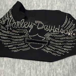 NWOT Harley-Davidson Silver Studded Black Headband